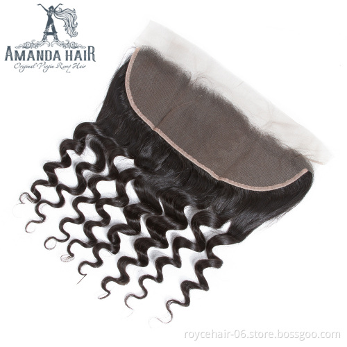 Reliable Quality 9A 10A 11A  Brazilian Virgin Human Hair Bundles And Pre Plucked Lace Frontal Closure 13x4 With Baby Hair